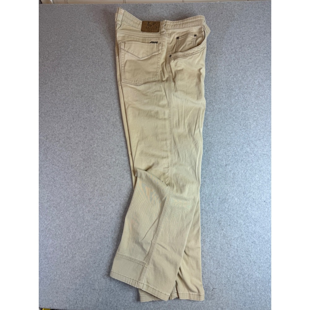 Mountain Khakis Camber 103 Pants Mens 38x32 Tan Classic Fit Stretch Cotton Twill
